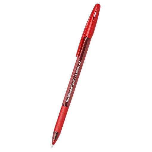 Picture of R-301 BALLPOINT PEN STICK & GRIP 1.0 RED